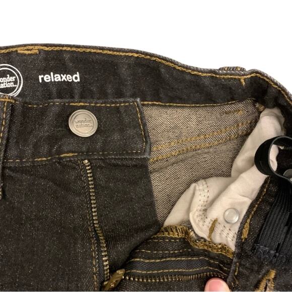 Wonder Nation Relaxed Fit Jeans 2 pairs medium was blue and charcoal - Picture 10 of 13